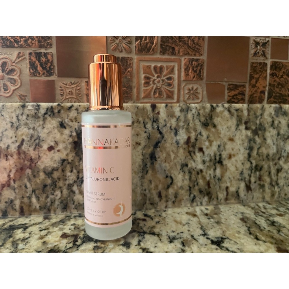 Manna Kadar Vitamin C Hyaluronic Acid Night‎ Serum 2oz Rejuvenating Treatment